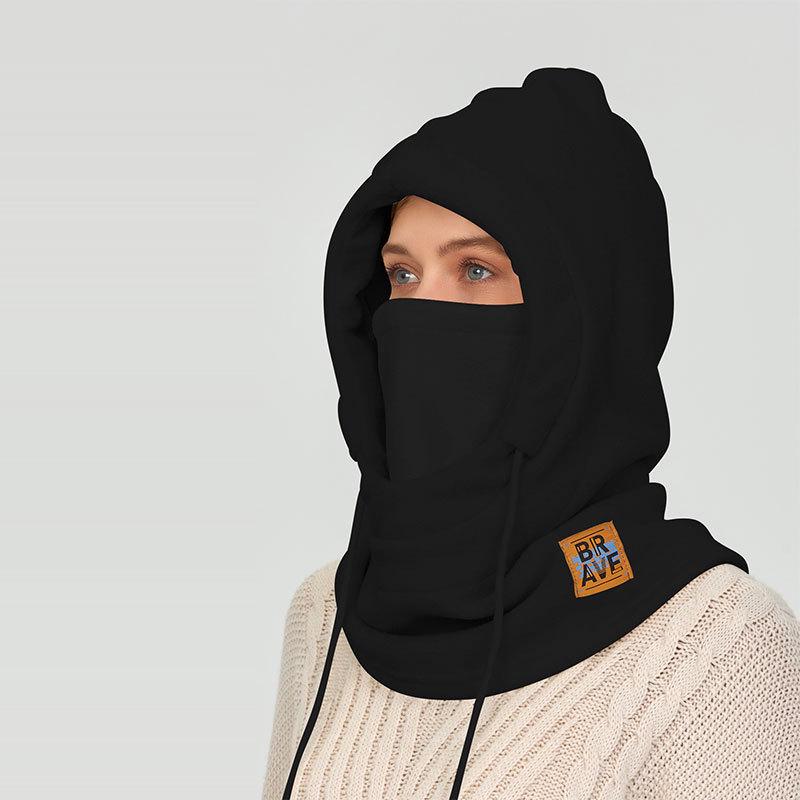 Winter Cycling Warm Hat & Windproof Neck Protector for Men and Women - Thickened Velvet Ski Mask