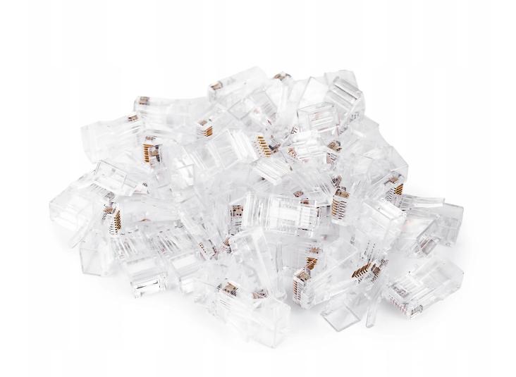 Tv39 RJ45 PLUGS 50x RJ 45 PLUG RJ-45 TERMINAL FOR NETWORK CABLE 50pcs