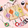 91pcs  Silicone Rings and Beads Personalize Keyring Decorations O Shaped Rings