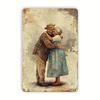 Putuo Decor pc Spanish Vintage Metal Tin Sign No Hay Amor Mas Sincero Que El Amor Ala Comida Wall Art Decor for Home Farmho