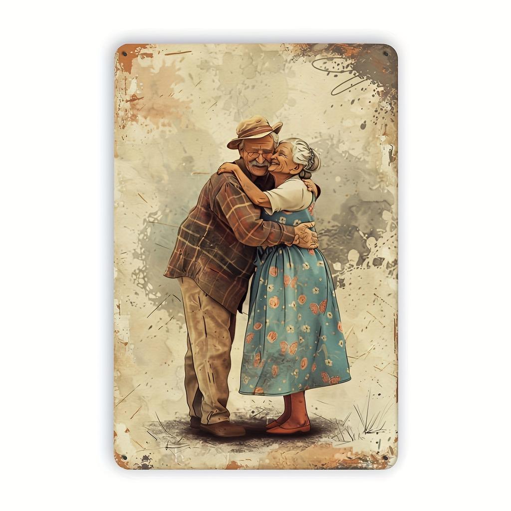 Putuo Decor pc Spanish Vintage Metal Tin Sign No Hay Amor Mas Sincero Que El Amor Ala Comida Wall Art Decor for Home Farmho