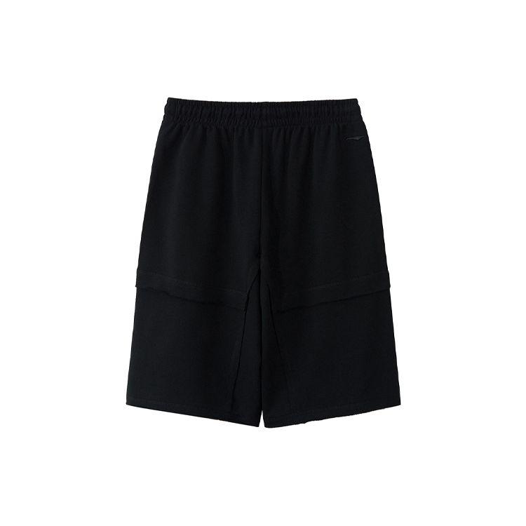 Li Ning Sports Lifestyle CF Loose Knit Casual Shorts Men Shorts Black AKSR739-1