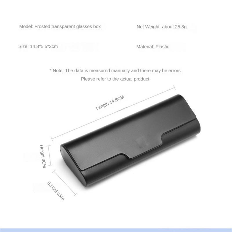 1PC Portable Glasses Case Simple Presbyopic Glasses Box Large Capacity Durable Glasses Box Frosted Material Glasses Accessories