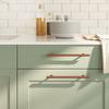 Furniture Handles 10 Pcs Bronze 192 Mm Stainless Steel