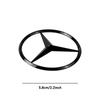 52/58mm Car Steering Wheel Center Stickers STAR Emblem For Mercedes Benz AMG W124 W202 W203 W210 W212 W220 Decal Car Accessories QZ7