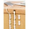 10Pcs White Adjustable Cable Clip, Adhesive Installation Without Drilling, Non-marking Disassembly, Can Organize TV/computer/network Cable