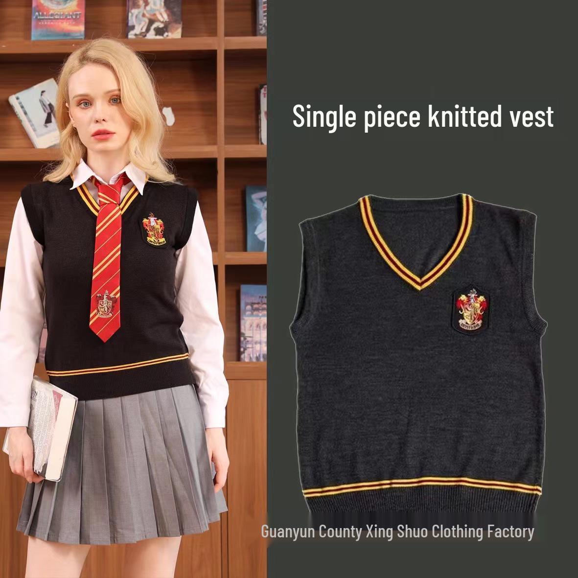 

Унісекс светр без рукавів з V-подібним вирізом для косплею Магічної академії Гаррі Поттера S