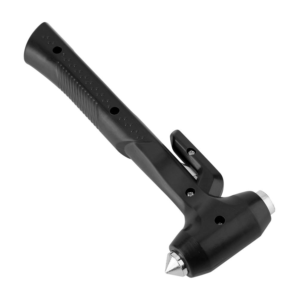 Car Safety Hammer Steel Emergency Escape Tool Seatbelt Cutter Window Breaker (Red Large)