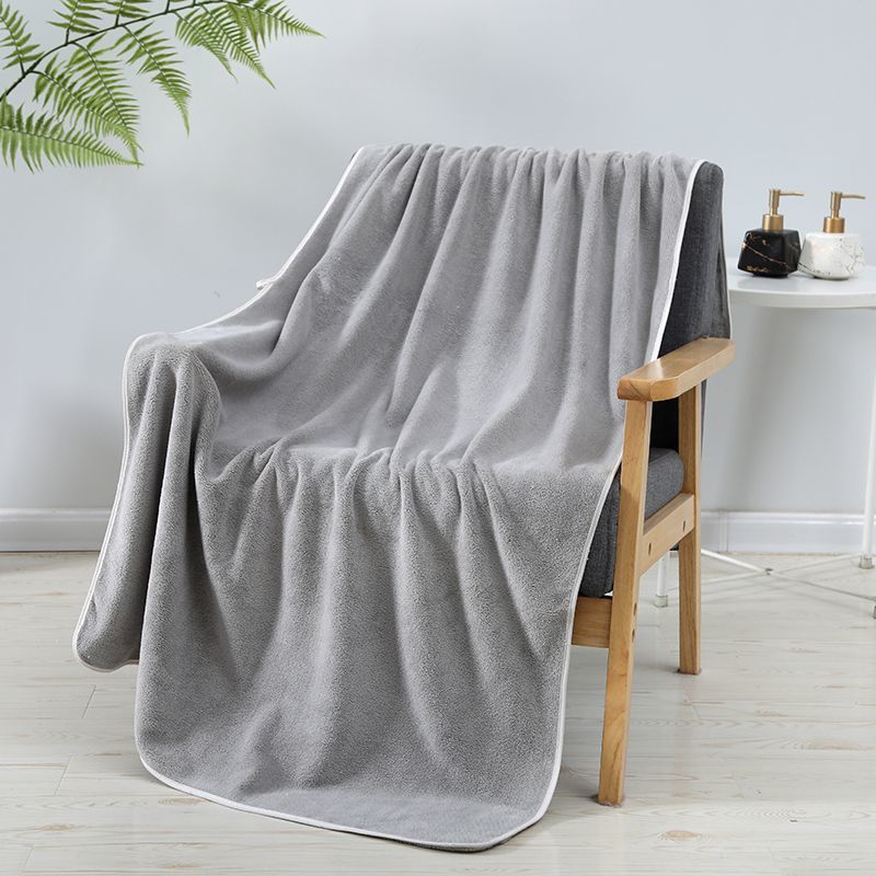 Coral Velvet Bath Towel Thickened Adult Couple's Bathrobe Household Water Absorption Skin Friendly