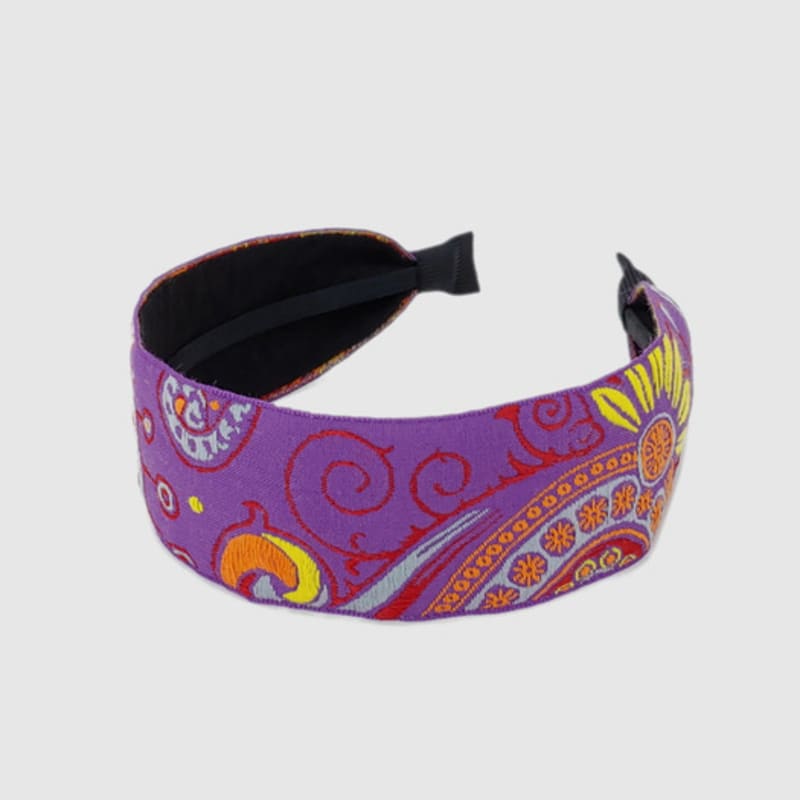 LALA Imported Ethnic Hairband P-L/VIOLET