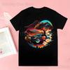 Back To The Future Delorean T-shirts Men Summer Graphic Tees Funny Shirts For Man Tshirts Crew Neck Harajuku Tops