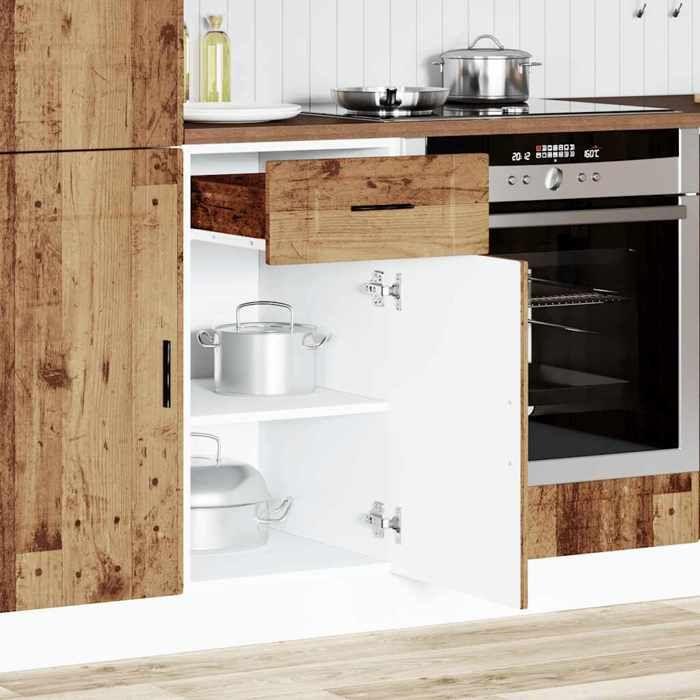 VidaXL Kitchen Cabinet Porto Old Wood Engineered Wood 853955