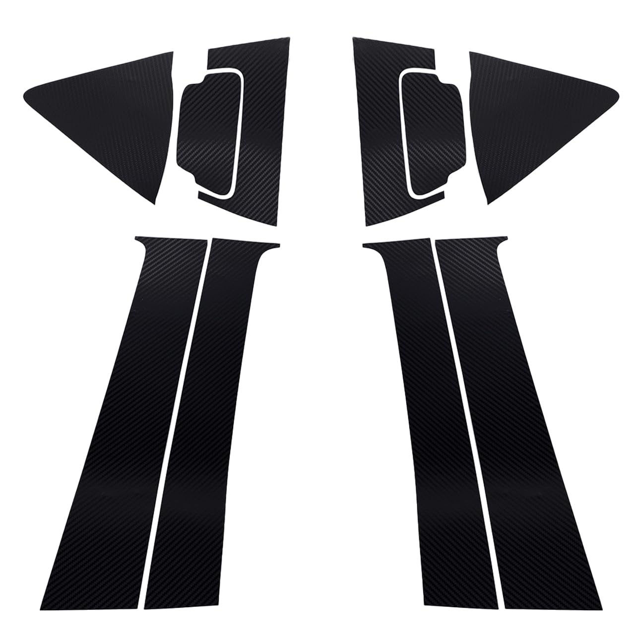 

Start Side Universal Sticker For Vezel Car Carbon Style Cover Rear Door Knob Side чёрный