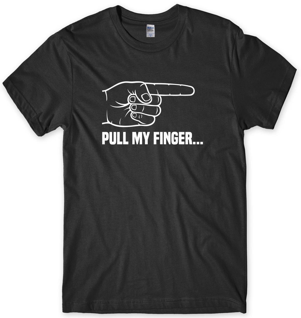 Pull My Finger Funny Mens Unisex T-Shirt L