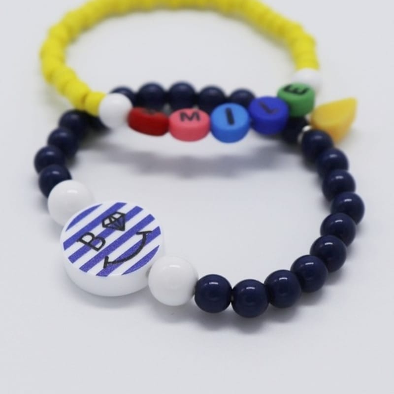 BONBEAU Marine Smile Initial Bracelet Set (2 Types)