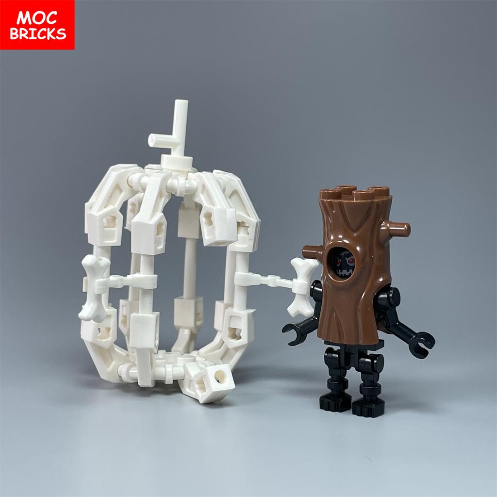 MOC Bricks Skull Cage Halloween Luminous Ghost Horse Skeleton Action Figure Educational Building Blocks Children Toys Gift