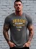 Retro Spanish Religious Bible Verse Jesus Text Graphic Print Unisexs Crew Neck Short Sleeve Tee Casual Daily Soft Basic Wear Top