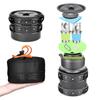 22PCS Camping Cookware Set Portable Outdoor Cooking Pot with Teapot Anodized Aluminum Nonstick Lightweight Picnic Gear