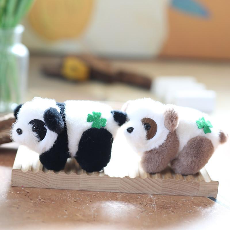 Adorable Cute Panda Plush Toy Keychain With Soft Short Plush Material And Pp Cotton