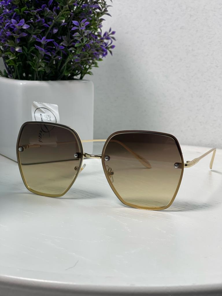 

Урожай жіночі сонцезахисні окуляри без оправи Окуляри Мода Відкритий пляжний відпочинок Сонцезахисні окуляри зелений