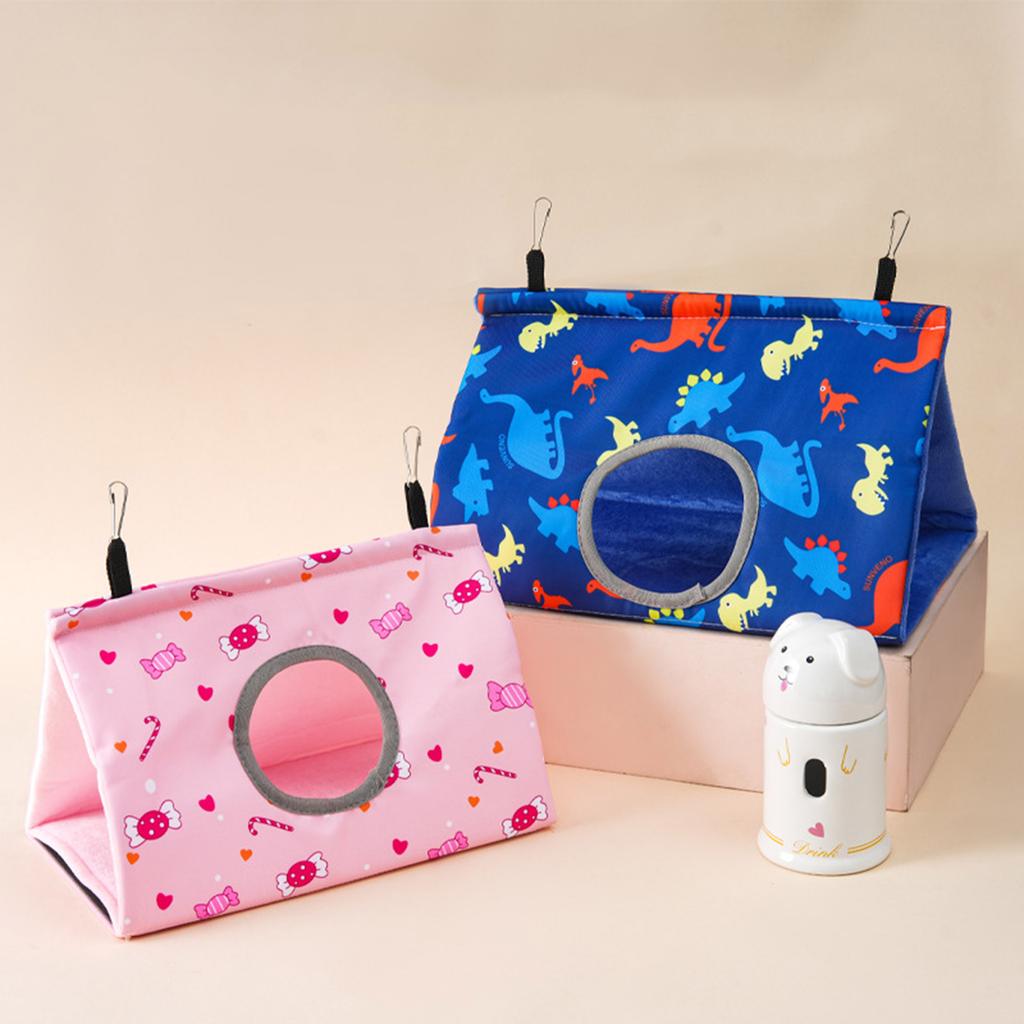 Colorful Bird Hammock Soft and Warm Bed for Resting Hiding Playing and Sleeping Convenient Hole Design for Easy Access