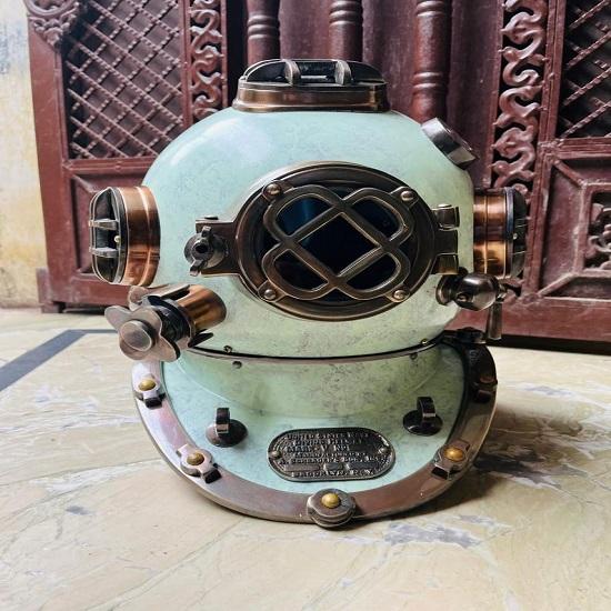 

US Navy Mark V Diving Helmet Scuba Deep Sea Diver s Helmet For gift