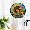2D/Flat DIY Diamond Painting Set Rhinestone Diamond Art Window Pendants Hanging Diamond Art Kits Wall Decor for Home & Windows