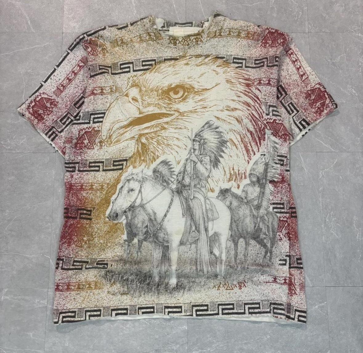 1990’s Native American Aop Tee Size L Unisex T-Shirt XL