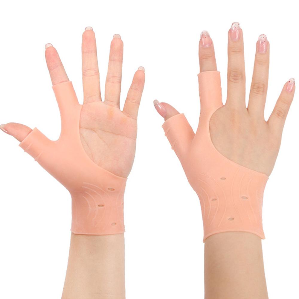 1Pcs Waterproof Silicone Gel Wrist Support Brace With Thumb Hole For Hand Pressure Relief Elastic Gloves