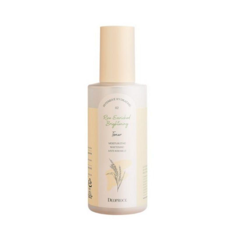 DEOPROCE Rice Enriched Brightening Toner 200ml – Hydrating Brightening Facial Toner for Radiant Skin