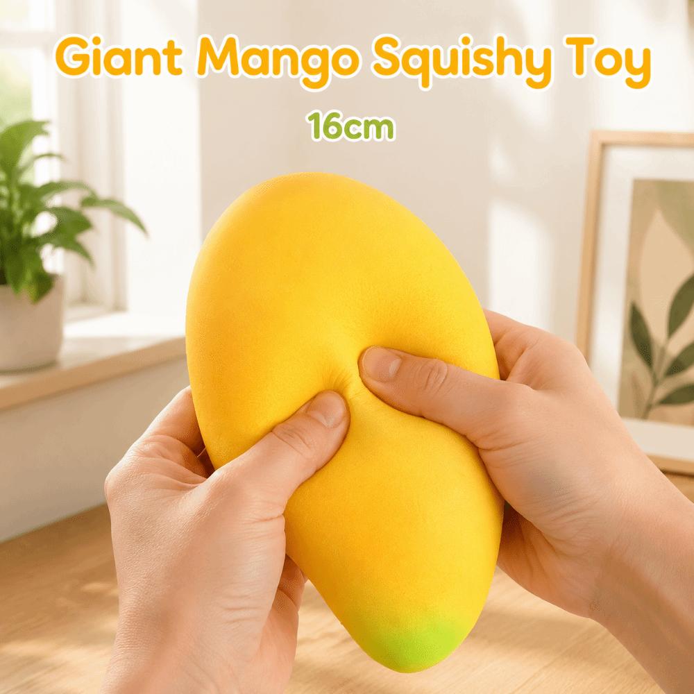 Yellow Giant Mango Squishy Toy Super Soft Mango Squeeze Toy Sensory Stress Ball  Office Desk Toy