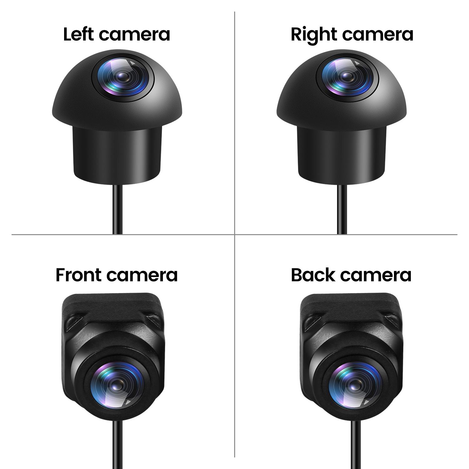 

Мультимедийные Android Радио Аксессуары UHD 3D 360 ° Панорамная камера Камера заднего вида 4 камеры Задняя/передняя/левая/правая 3D 360 камера