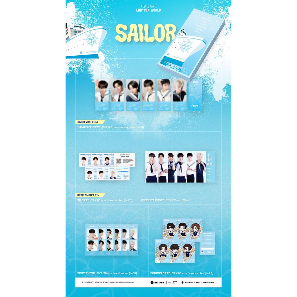 [Pre-order] ENHYPEN WORLD Coupon Card Collection [Marine Boy]