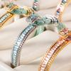 Fashion Light Luxury Diamond-encrusted Horseshoe Buckle Bracelet High-end Zircon Woven Hand Rope Versatile Niche Temperament Bracelet