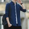 2020 Men's Oxford Long Sleeve Shirt - Youth Casual Slim Fit, Korean Style