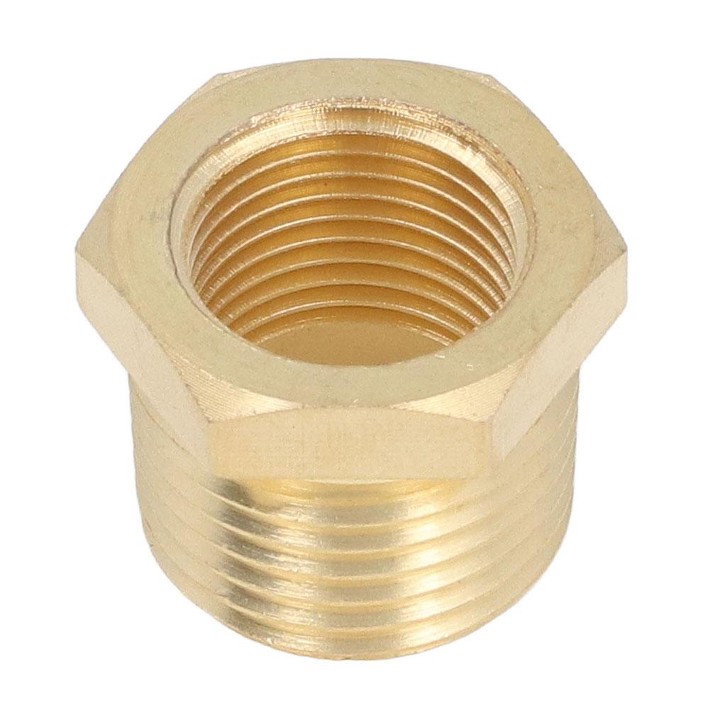 1pc Brass Pipe Adapter Fitting Reducing Hex-Bush Bushing Male-Female Connector For Pressure Gauge Fuel Water 1/8 1/4 3/8 1/2 NPT