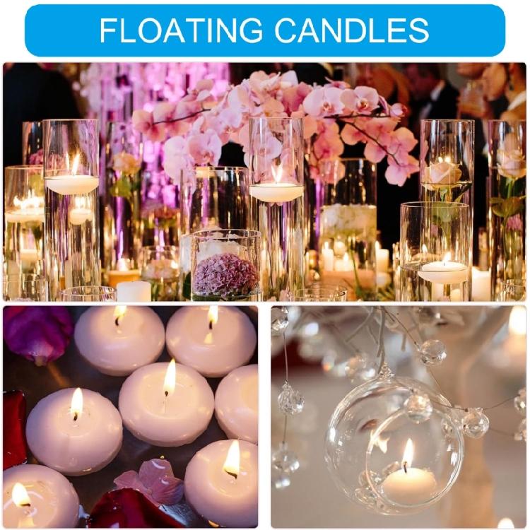White SoyWax Floating Candle SoyWax Candle for Home Ambiances for Event Centerpieces and Bathroom Retreats