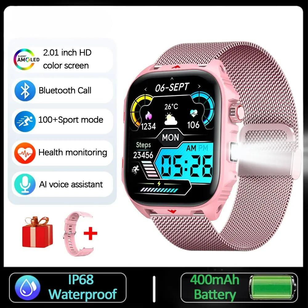 New GPS Sports Smart Watch Men 2.01 inch 400 mAh Battery Fitness Tracker Bluetooth Call Waterproof New Smartwatch