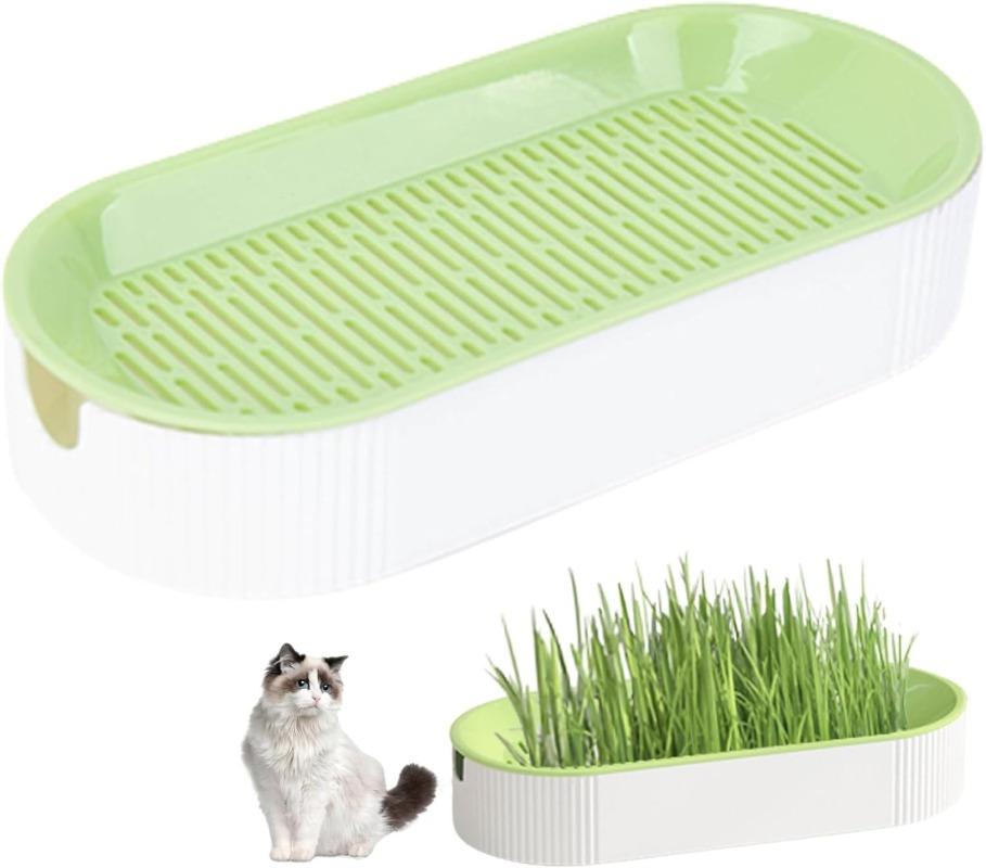 Cat Grass Plant Box Pet Growing Pot for Kitten Reusable Cat Snack Catnip Hydroponics Planting Container Greenhouse Grow Box