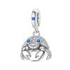925 Silver Luminous Blue Ocean Series Octopus Starfish Charms Beads For Women Fit Bracelet DIY Jewelry Gifts