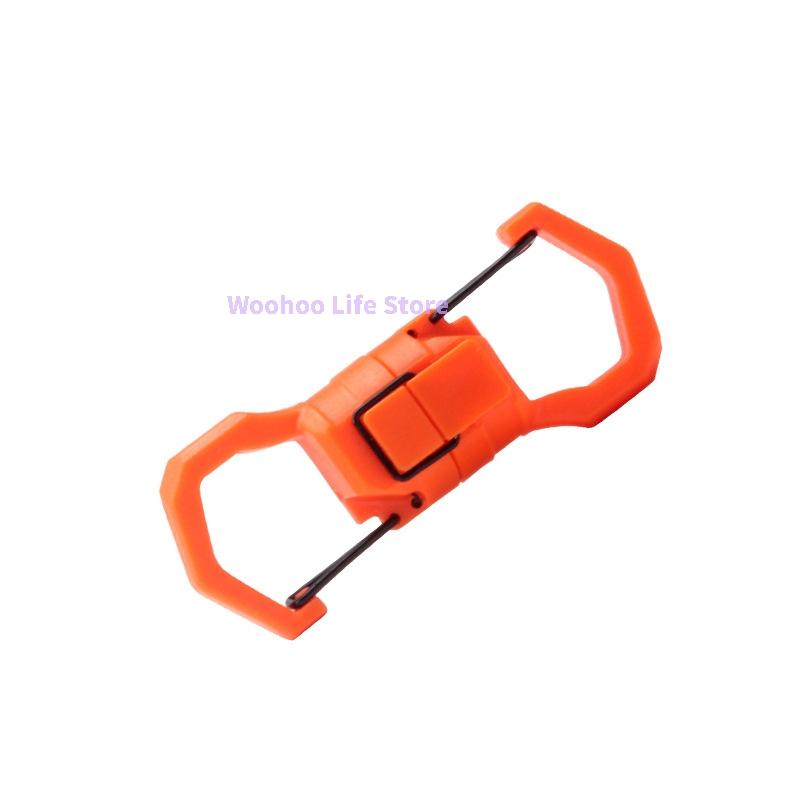 Magnetic Fishing Snap Lure Clip With Strong Magnet Bass Fishing Quick Change Snap Double Magnetic Lure Connector оранжевый