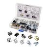100 Pieces Metal Trim Panel Spring Clip, Car Trim Moulding Clip Kit 4A0-867-276A Sturdy Premium High Performance Auto U Clips