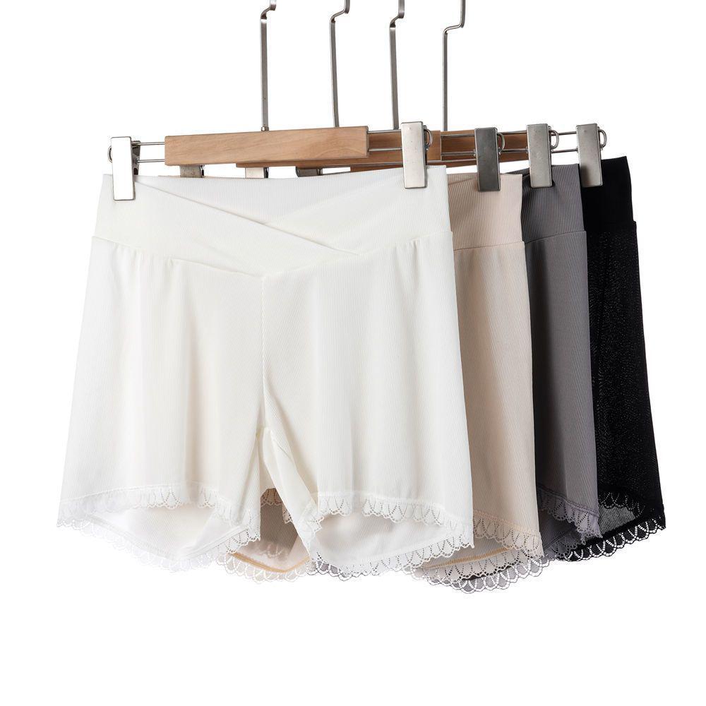 Umstandsleggings in Übergröße aus eisiger Seide mit Anti-Expositions-Effekt - Sommerstil