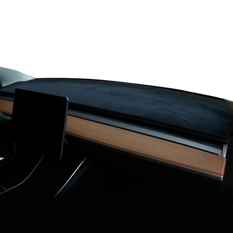 High-performance Dashboard Cover Mat Cover Dash Mat Dashboard Decorative Interior Compatible- with  Black/Brown