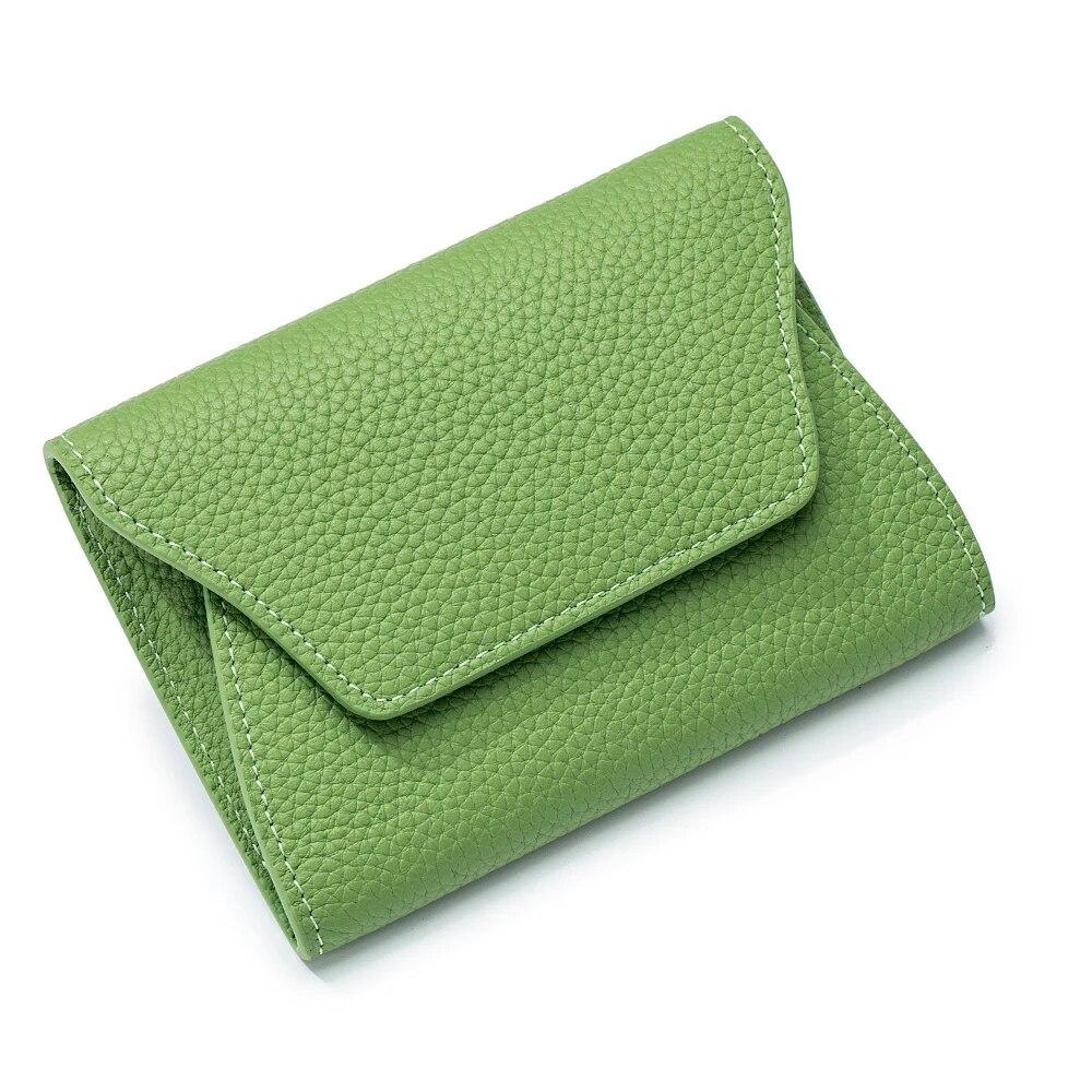 Zency Women's Genuine Leather Wallet Case Small Fashin High Quality Credit Card Bag Money Bags Female Coin Purse Organizer Pouch