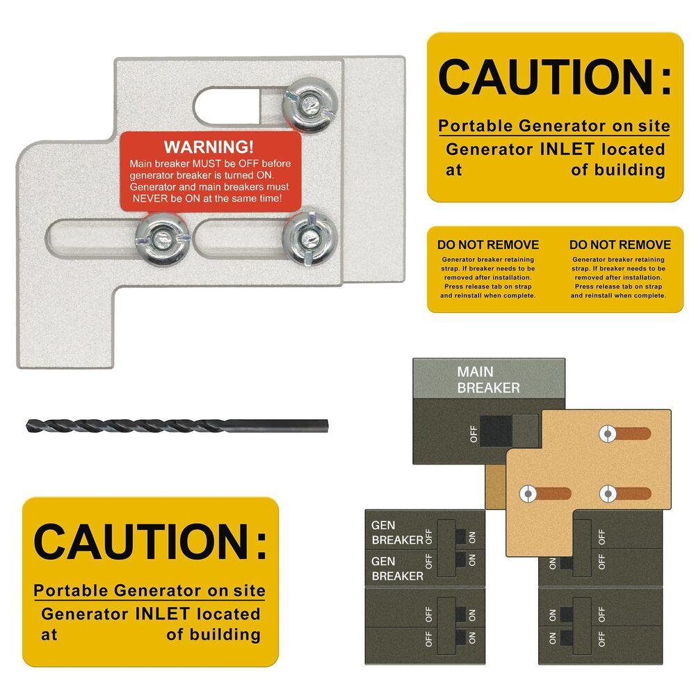 Anodized Aluminum Construction Generator Interlock Kit Straightforward Setup Easy Install Generator Safety Kit