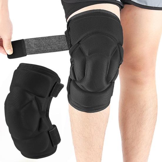 1 Pc Knee Pad for Men Women Anti-slip Collision Avoidance Knee Sleeve with Thick Sponge Exercise Protective Knee Pad for Football Volleyball
