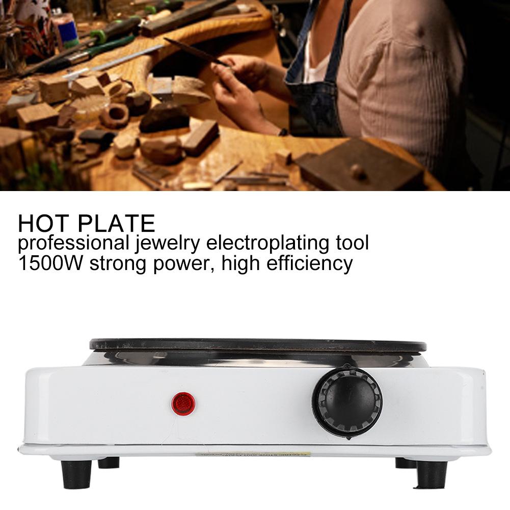 1500W Hot Plate Electric Gold Melting Stove Heating Furnace Jewelry Electroplating Tool