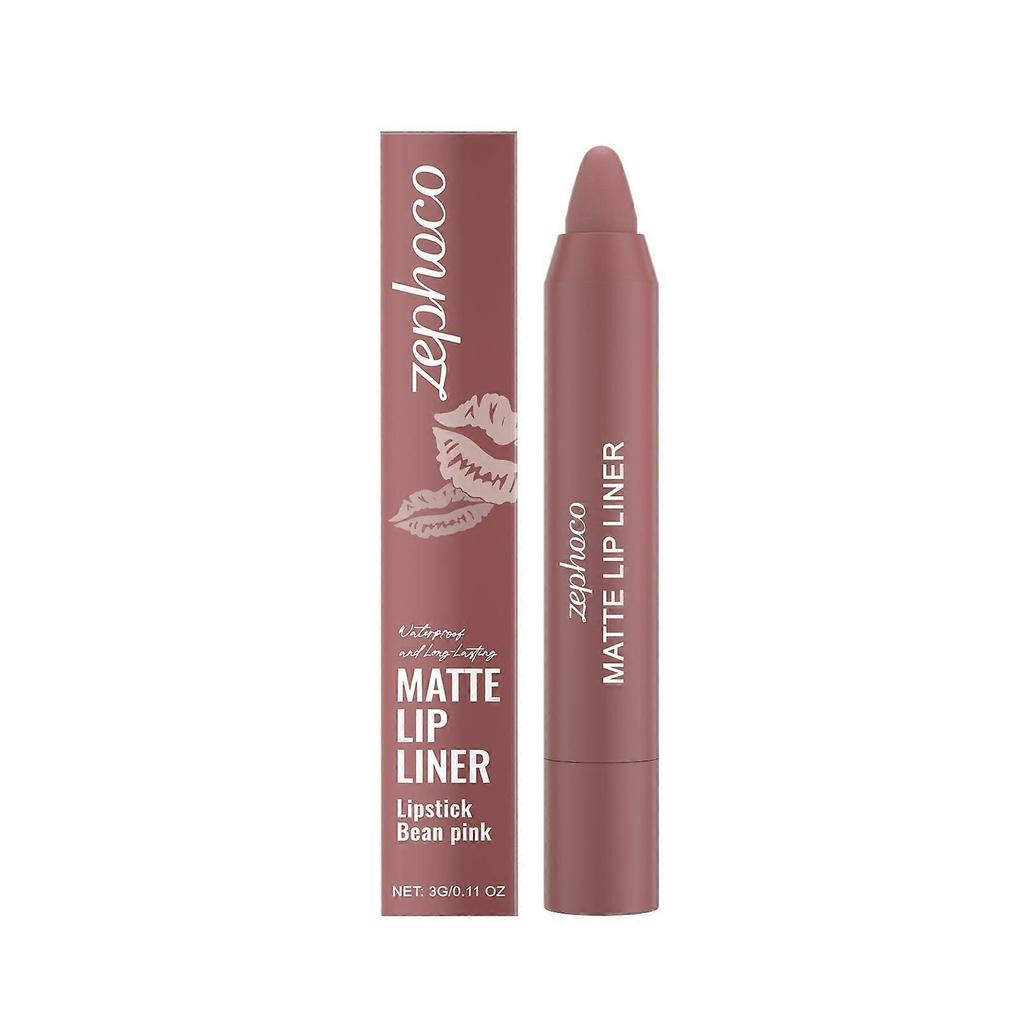 Zephoco Red Bean Paste Powder Matte Lip Pen Naturally Shows Color And Has A Matte Finish That Doesn't Smudge. It Can Be Used Daily To Flatter The Lips