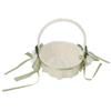 Flower Girl Basket Romantic Elegant Lightweight Hand Woven Wedding Flower Basket for Bride 5800